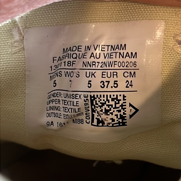 Converse Chuck Taylor All Star Aqua Low top canvas Sneakers Size 7 {#B5} - Picture 10 of 10